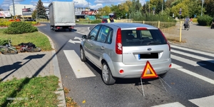 miejsce zdarzenia drogowego.