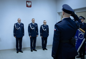 uroczysta zbiórka z okazji objęcia stanowiska przez komendanta.