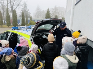 Zajęcia profilaktyczne w Komendzie Powiatowej Policji w Bełchatowie.