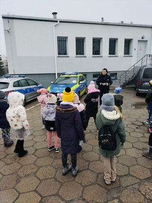 Zajęcia profilaktyczne w Komendzie Powiatowej Policji w Bełchatowie.