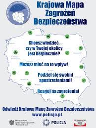 plakat krajowej mapy zagrożeń bezpieczeństwa.