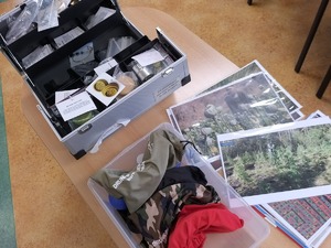 zdjęcie materiałów profilaktyczno-edukacyjnych.