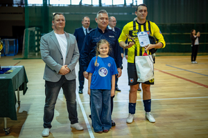 Turniej o Puchar Komendanta Powiatowego Policji w Bełchatowie na hali widowiskowo-sportowej.